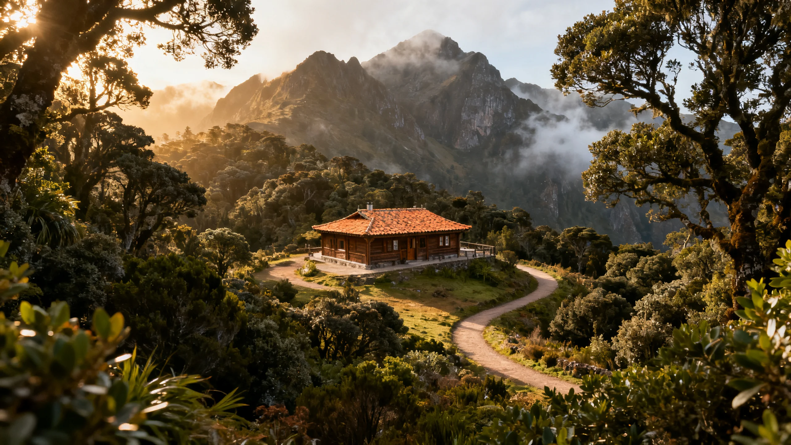 A small mountain lodge among the laurel forest in the central highlands of Madeira